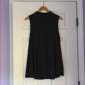 NWT DARK GREY HALTER SHIRT/DRESS